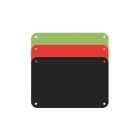 Snijplaat, ProfBoard, 3 stuks 40 cm groen-rood-zwart